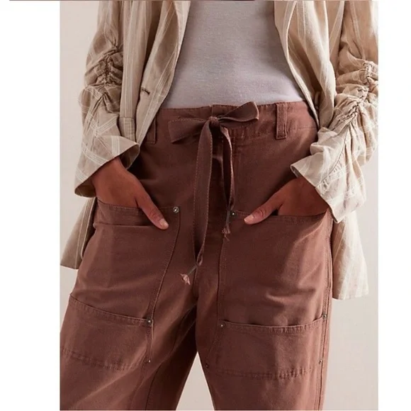 We The Free Hayden High Rise Pull On Utility Pants - Picture 3 of 16